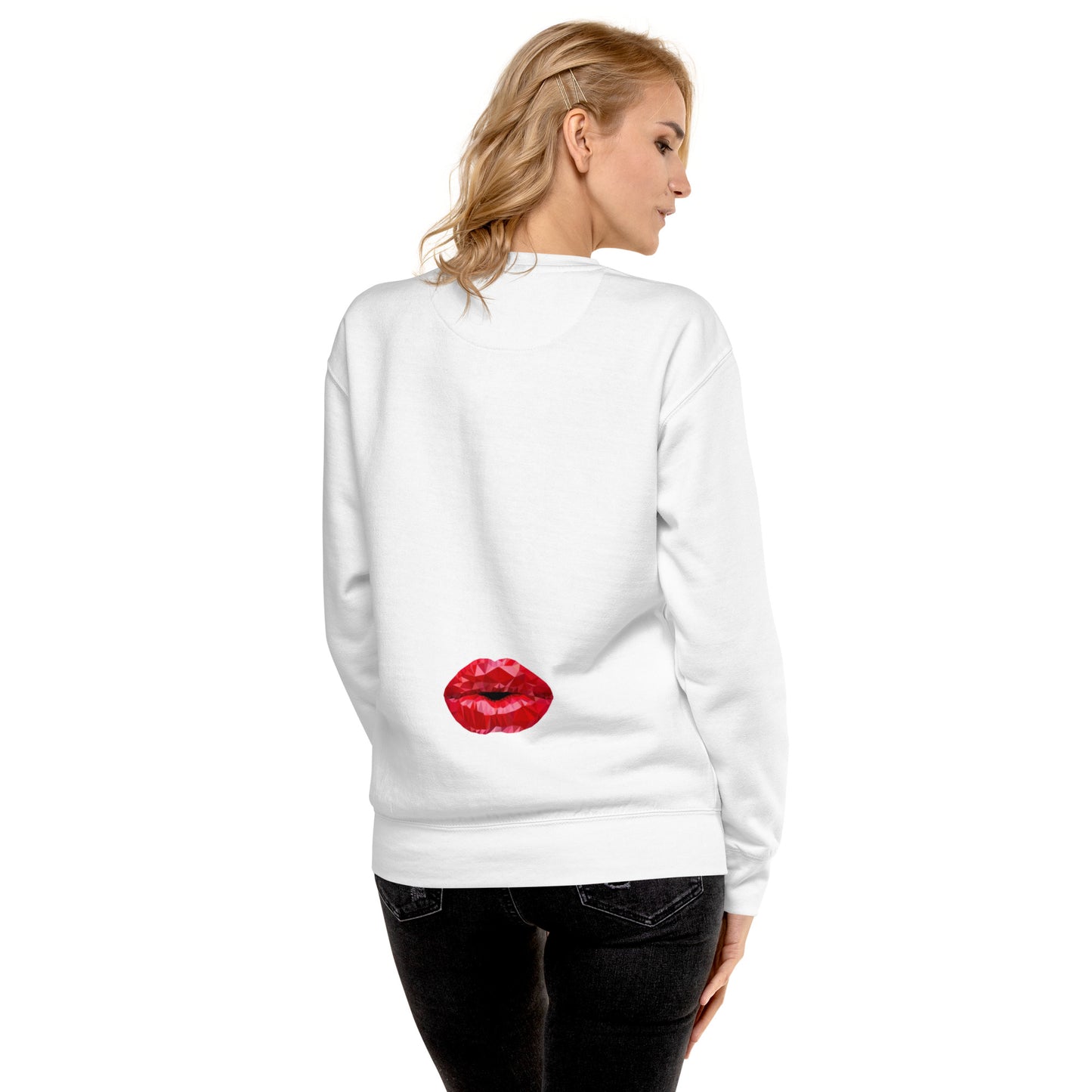 Sarcasmic Human Unisex Premium Sweatshirt (White)